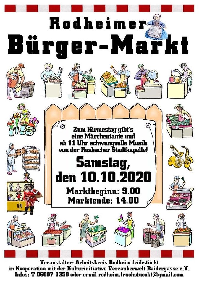 Rodheimer Bürger-Markt am 10. Oktober 2020