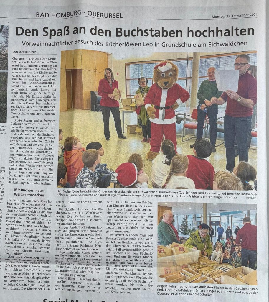 Den Spaß an den Buchstaben hochhalten - Taunus Zeitung - Esther Fuchs