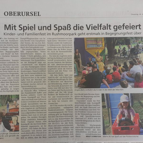 Familienfest, Taunus Zeitung 26.08.2025