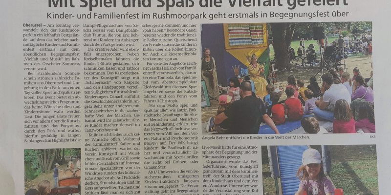 Familienfest, Taunus Zeitung 26.08.2025